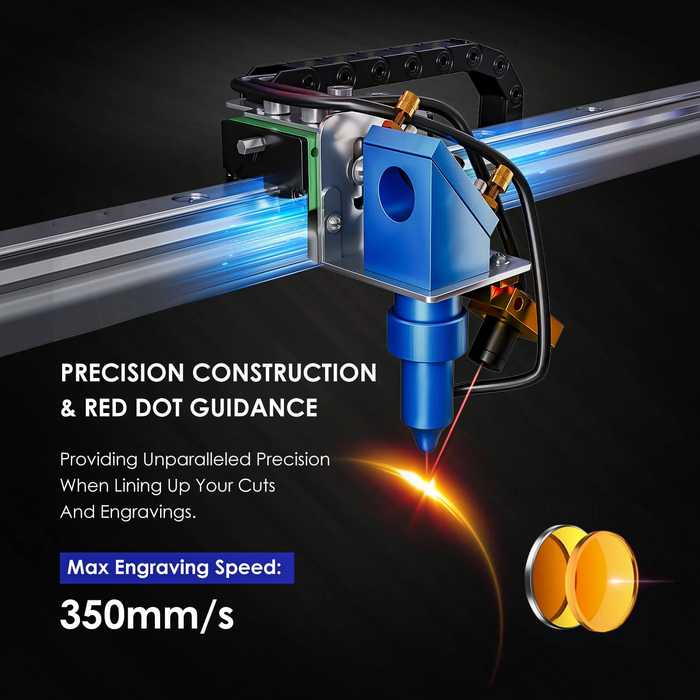 Monport 40W Pro Lightburn-Supported CO2 Laser Engraver