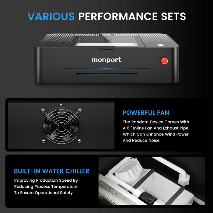 Monport ONYX 55W CO2 Laser Engraver