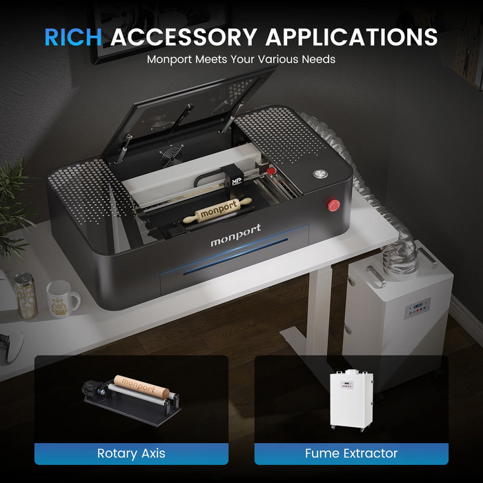 Monport ONYX 55W CO2 Laser Engraver