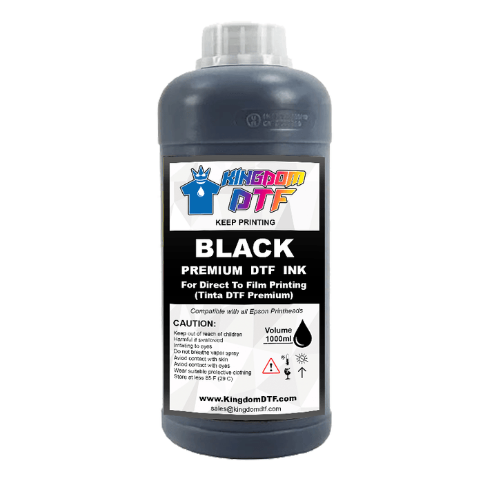 Black DTF Ink for Desktop & Wide Format DTF Printers